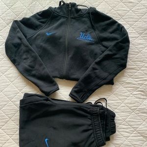 ucla xc athlete sweatsuit set